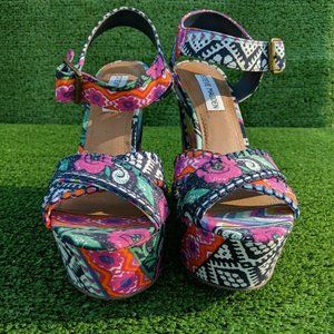 Steve Madden Winonna Multicolor Wedge Sandal